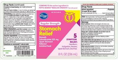302 88 stomach-relief-image.jpg Kroger Regular Strength Pink Bismuth Original Flavor - 302 88 stomach relief image